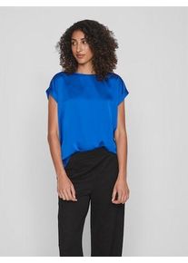 Vila Kurzarmshirt »VIELLETTE S/S SATIN TOP - NOOS«, Satin Optik