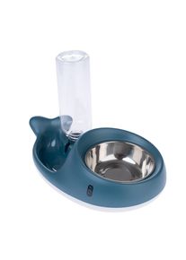TIAKI Futter- und Wasserspender Kleiner Wal 350ml Futter, 500ml Wasser für Katzen und Hunde