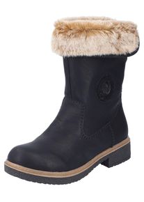 Rieker Stiefelette Damen, beige / schwarz, Gr&ouml;&szlig;e 37