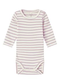name it, Garçons Barboteuse / body 'NBNBani', lilas / blanc