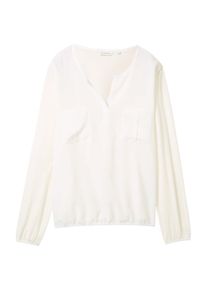 Tom Tailor Bluse Damen, weiß, Größe L