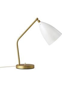 Gräshoppa / Grashoppa Task Tischleuchte alabaster weiß glänzend Gubi