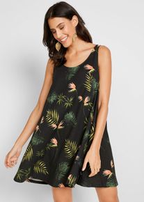 Strandkleid aus reiner Bio-Baumwolle in schwarz, Grösse 40/42 (M), 100% Baumwolle, bonprix