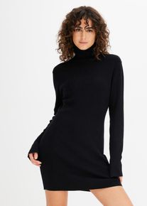 Kurzes Strickkleid in schwarz, Grösse 44/46 (L), bonprix