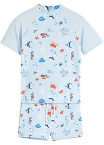 Kinder Badeshirt und Badehose (2-tlg.Set) in blau | Grösse 128/134 | bonprix