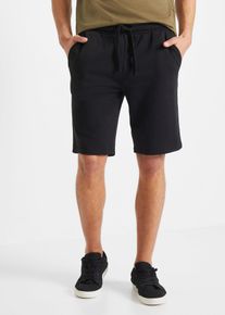 Sweat-Bermuda in schwarz, Grösse 60/62 (XXL), bonprix