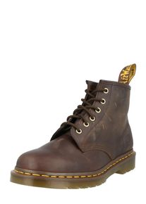 Dr. Martens, Femmes Bottines &agrave; lacets, brun fonc&eacute; / jaune