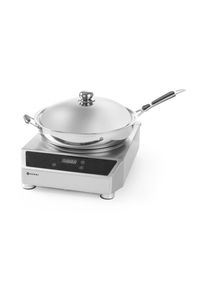 Hendi Induktionswok mit Wokpfanne 36 cm, Gastronomie-Bedarf