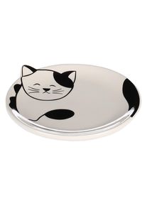 Flamingo Keramikteller Katze Ravi 80ml, Ø13,5x2cm
