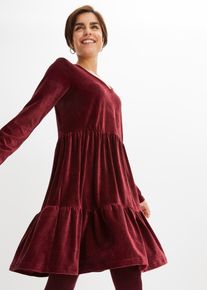 Minikleid aus elastischen Samt in rot, Grösse 32/34 (XS), bonprix