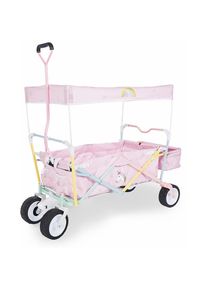 Pinolino® Bollerwagen »Einhorn mit Bremse«, zusammenfaltbar rosa