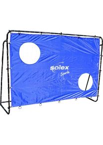 SOLEX SPORTS Fußballtor »Torwand Soccer Goal 2in1 Set - Kinder Fusball-Tor und Torschusswand«, (2in1 Kinderfussballtor und Torschusswand) blau...
