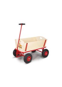 Pinolino® Bollerwagen »Maxi«, aus Holz mit Profilreifen beige natur
