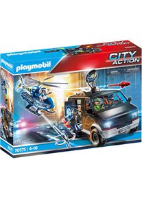 Playmobil® Konstruktions-Spielset »Polizei-Helikopter: Verfolgung des Fluchtfahrzeugs (70575)«, (124 St.), City Action bunt Spielbausteine