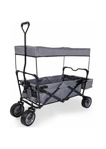 Pinolino® Bollerwagen »Paxi«, zusammenfaltbar grau grau-schwarz