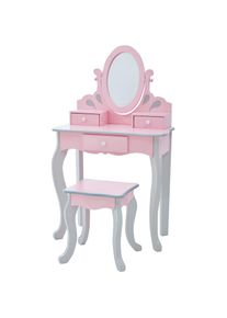 TEAMSON™ KIDS Schminktisch »Fantasy Fields, Little Princess Rapunzel«, mit schwenkbarem Spiegel grau grau/rosa