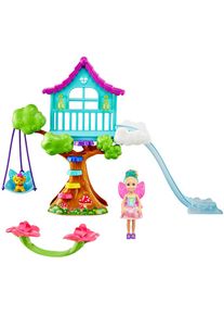 Barbie Puppenhaus »Dreamtopia Chelsea Feen-Baumhaus-Spielset mit Puppe« bunt Puppenmöbel