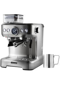 Hanseatic Siebträgermaschine »Espressomaschine 71578759«, inkl. Edelstahl-Milchkännchen silberfarben Kaffeemaschine