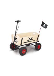 Pinolino® Bollerwagen »Pirat Jack«, mit abnehmbarem Oberteil beige natur-schwarz