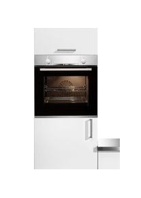 Bosch Einbaubackofen »HBA530BR1«, 2, HBA530BR1, mit Teleskopauszug nachrüstbar, ecoClean Direct silberfarben Backöfen