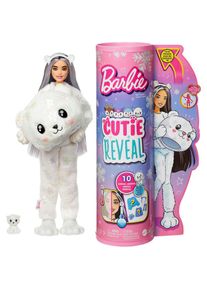 Barbie Anziehpuppe »Cutie Reveal Winter Sparkle Series, Polar Bear«, mit Farbwechselfunktion bunt