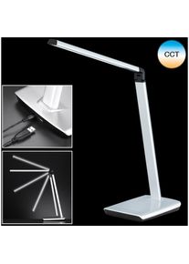 Fischer und Honsel FISCHER & HONSEL LED Schreibtischlampe »Bright«, 1 flammig-flammig silberfarben