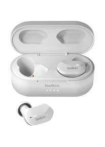Belkin wireless In-Ear-Kopfhörer »SOUNDFORM True Wireless In-Ear Kopfhörer 2für1«, Bluetooth weiß Bis zu 5 Stunden Wiedergabe ohne Unterbrechung