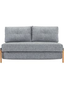 INNOVATION LIVING ™ Schlafsofa »Cubed«, Kompaktes Klappsofa mit Füßen aus Eiche grau 565 granit