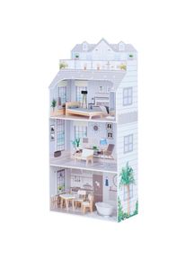 TEAMSON™ KIDS Puppenhaus »Olivia's Little World, Deluxe Mansion«, mit Licht grau