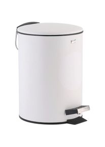 axentia Kosmetikeimer »Lugano«, 1 Behälter, Ø: 17 cm, ca. 3 Liter, weiß weiß