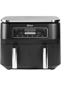 Ninja Heißluftfritteuse »Foodi Dual Zone AF300EU«, 2400 W, je 0, 9 kg Kapazität incl. 2x Knusperblech schwarz Fritteuse