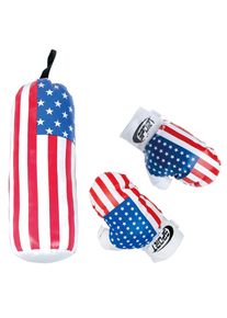 L.A. Sports Boxsack »Box-Set für Kinder«, (3 tlg., mit Boxhandschuhen), aus langlebigem Phthalate-freiem PVC bunt Boxsack