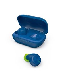 Hama Bluetooth-Kopfhörer »Spirit Chop, True Wireless TWS, In Ear Bluetooth Headset Kopfhörer« blau Headset kann bis zu 3x unterwegs nachgeladen werden