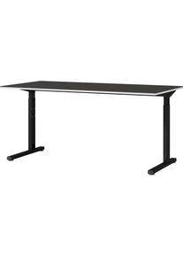 Germania Schreibtisch »Pasadena«, Made in Germany, Breite 160 cm grau Graphit-Schwarz + Schwarz