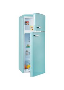 Amica Kühl-/Gefrierkombination, KGC1563 T, 144 cm hoch, 55 cm breit blau