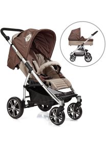 Gesslein Kombi-Kinderwagen &raquo;S4 Air+, Eloxiert/Nautik & Babywanne C3 Nautik&laquo;, ; Kinderwagen blau Kinderwagen
