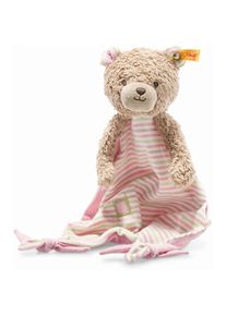 Steiff Schmusetuch »Rosy Teddybär Schmusetuch, braun/rosa«, GOTS organic, zertifiziert durch BCS 35014 braun Schnuffeltücher