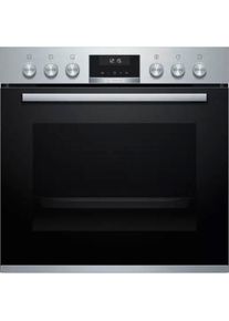 Bosch Induktions Herd-Set »HND616LS62«, HEA517BS1, mit Teleskopauszug nachrüstbar, Hydrolyse silberfarben Teleskopuszug nachrüstbar