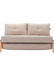 INNOVATION LIVING ™ Schlafsofa »Cubed«, Kompaktes Klappsofa mit Füßen aus Eiche beige 612 sand