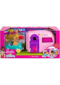 Barbie Puppen Fahrzeug »Chelsea Camper Spielset mit Puppe« bunt Puppenaustattungen