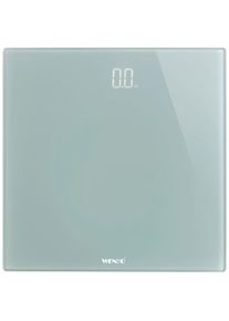 Wenko Personenwaage, digitale Körperwaage mit LED-Display grau