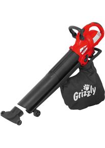 Grizzly TOOLS Elektro-Laubsauger »ELS 3017 E«, 300 km/h Blasgeschwindigkeit rot Laubsauger