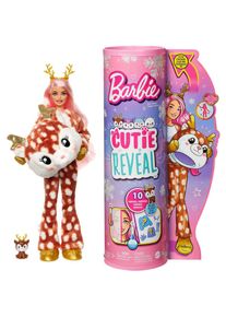Barbie Anziehpuppe »Cutie Reveal Winter Sparkle Series, Deer«, mit Farbwechselfunktion bunt