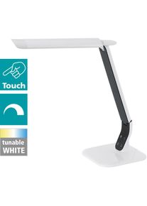 Eglo LED Schreibtischlampe »Sellano«, 1 flammig-flammig, CCT grau stahlgrau/weiß