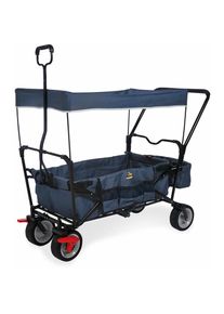 Pinolino® Bollerwagen »Paxi dlx Comfort«, zusammenfaltbar blau blau-schwarz