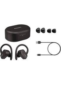 Philips In-Ear-Kopfhörer »TAA5205BK Sport-«, Bluetooth, True Wireless, IPX7 wasserfest, integriertes Mikrofon schwarz