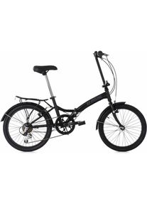 KS-Cycling KS CYCLING Faltrad »Foldtech«, 6 Gang, Shimano, SHIMANO Tourney Schaltwerk, Kettenschaltung schwarz Fahrrad