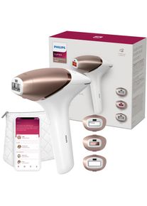 Philips IPL-Haarentferner »Lumea S9000 BRI955/00«, 450.000 Lichtimpulse, 3 Aufsätze (Körper, Gesicht und Präzisionsaufsatz), kabellos rosegold...