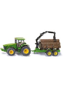 Siku Spielzeug-Traktor »Farmer, John Deere 8430 mit Forstanhänger (1954)« grün Spielzeugfahrzeuge