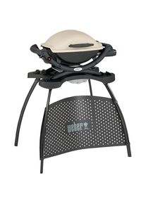 Weber Gasgrill »Q 1000 Stand, Titanium« grau